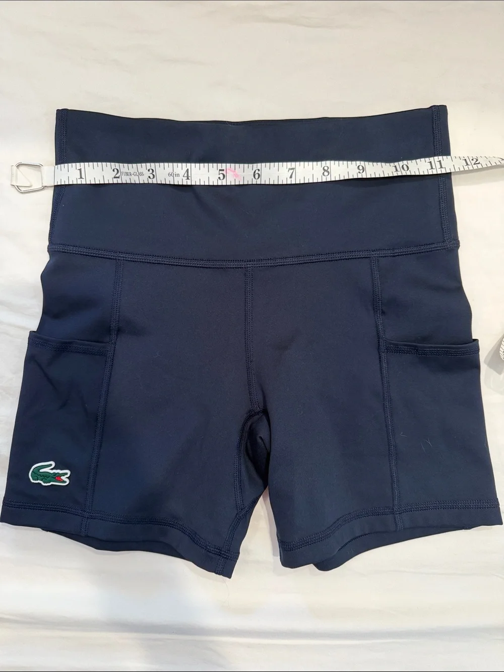 Lacoste Navy Athletic Shorts with Side Pockets - Picture 4 of 6